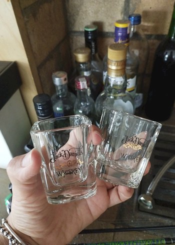Jack Daniel's Baskılı İki Shot Bardağı
