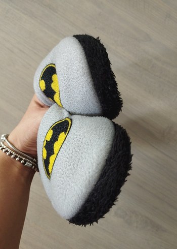 Gri Erkek Çocuk Batman Ev Terliği - Görsel 4