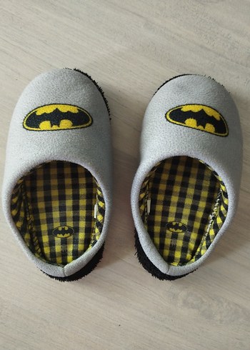 Gri Erkek Çocuk Batman Ev Terliği - Görsel 3