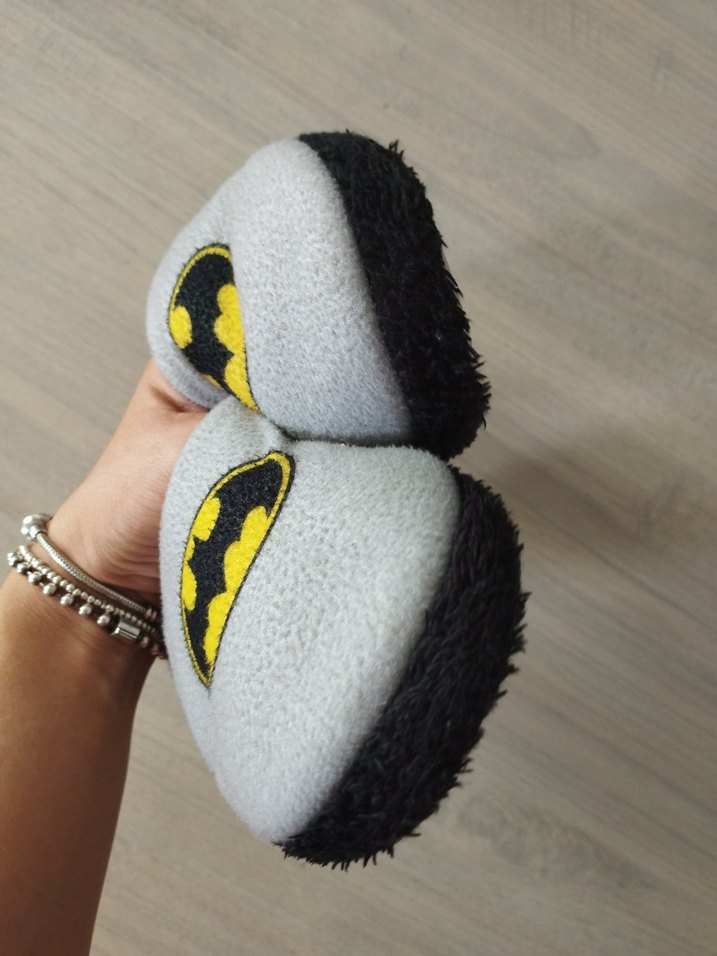 Gri Erkek Çocuk Batman Ev Terliği - Görsel 4