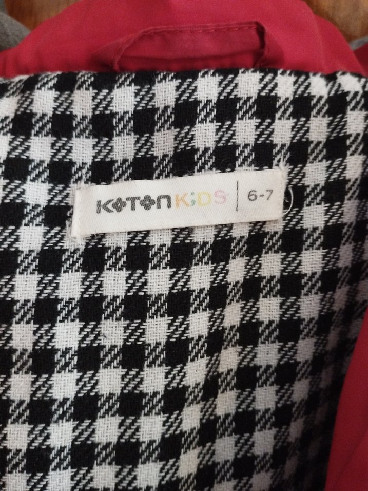 kırmızı koton mont - Görsel 2