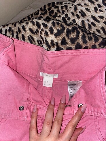 H&M hm pembe şort kot