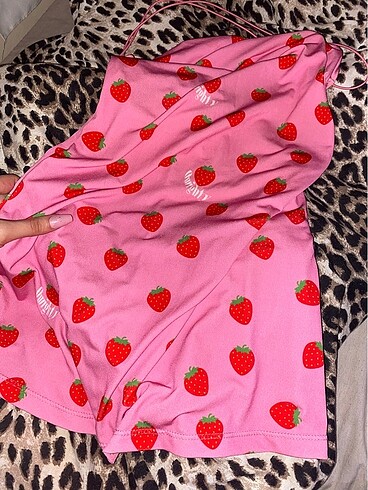 Zara cilekli pembe elbise