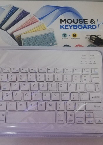 Renkli Bluetooth Klavye ve Mouse Seti - Görsel 3