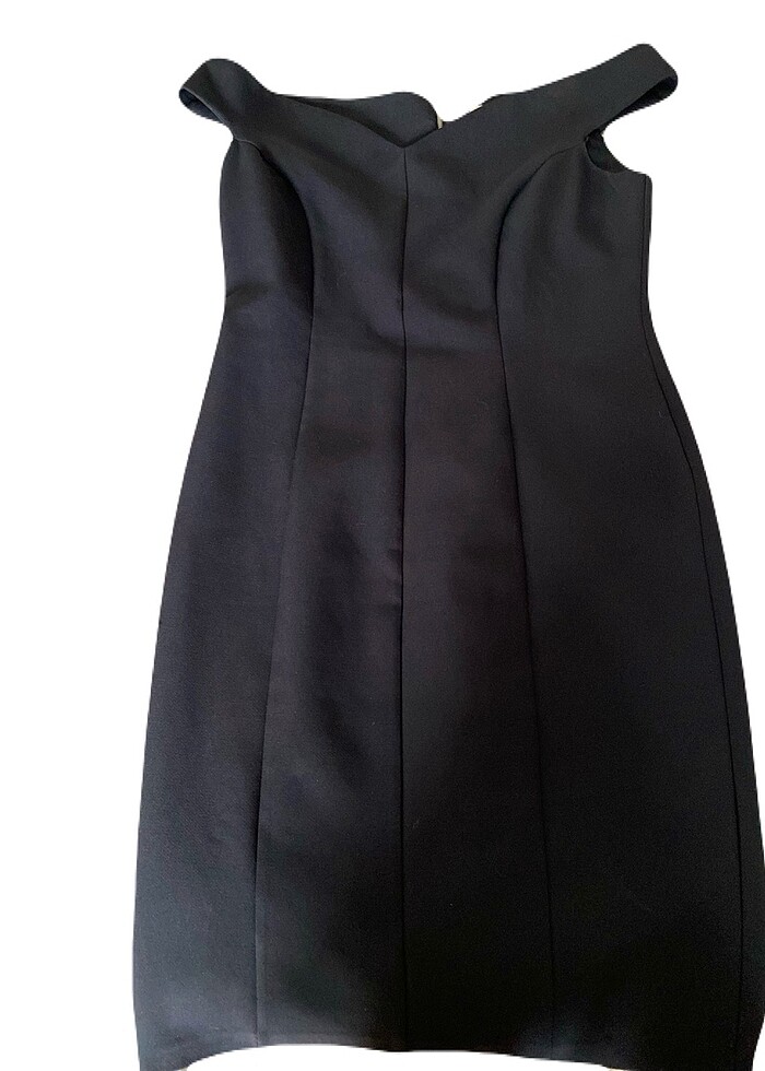 Gece elbisesi kayık yaka - Görsel 2