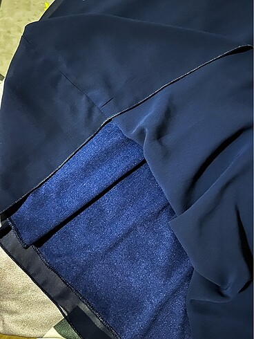 Şık lacivert elbise - Görsel 4