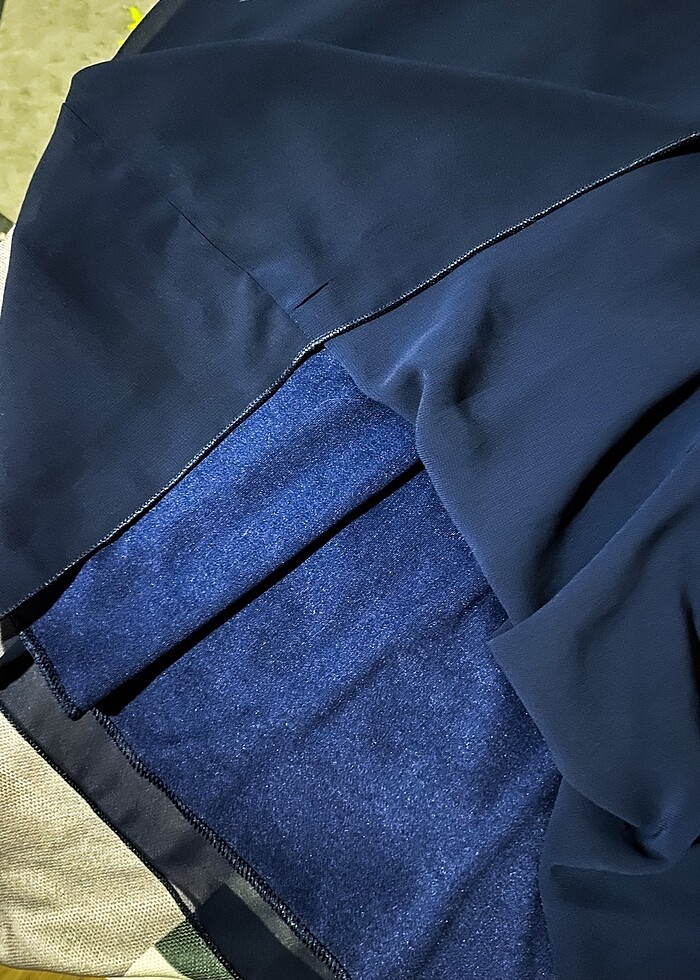 Şık lacivert elbise - Görsel 4