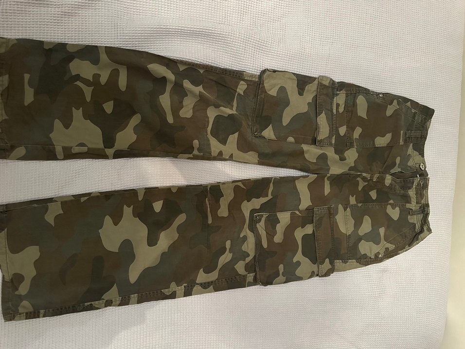 Kadın Kamuflaj Cargo Pantolon - Görsel 4