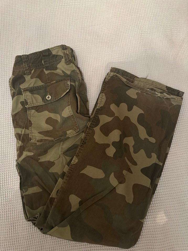 Kadın Kamuflaj Cargo Pantolon - Görsel 3