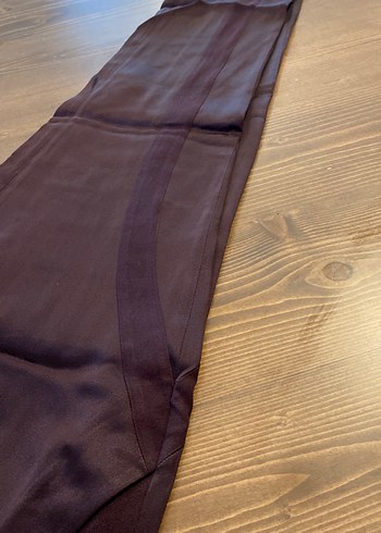 Patlıcan moru,  bordo ve kahve  renkleri karışımı şık pantolon - Görsel 3