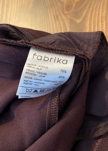 Patlıcan moru,  bordo ve kahve  renkleri karışımı şık pantolon - Görsel 10