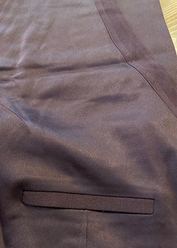 Patlıcan moru,  bordo ve kahve  renkleri karışımı şık pantolon - Görsel 6