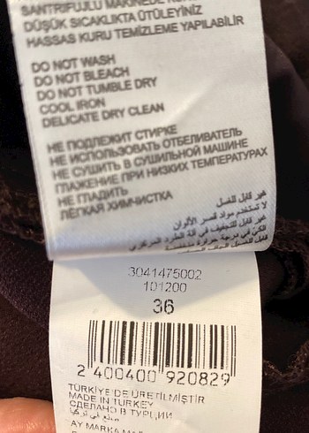 Patlıcan moru,  bordo ve kahve  renkleri karışımı şık pantolon - Görsel 11