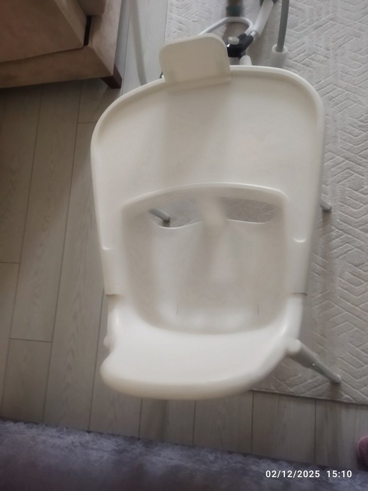 Beyaz Bebek Mama Sandalyesi - Görsel 2