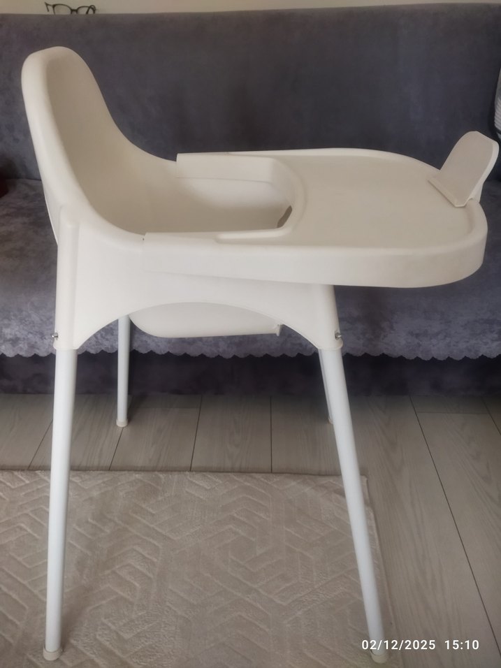 Beyaz Bebek Mama Sandalyesi - Görsel 4