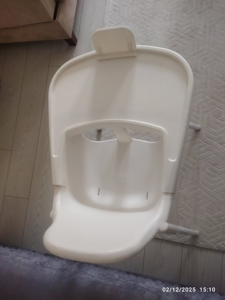 Beyaz Bebek Mama Sandalyesi - Görsel 3