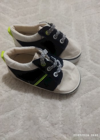 Bağcıklı Erkek Bebek İlk Adım Ayakkabısı - Görsel 2