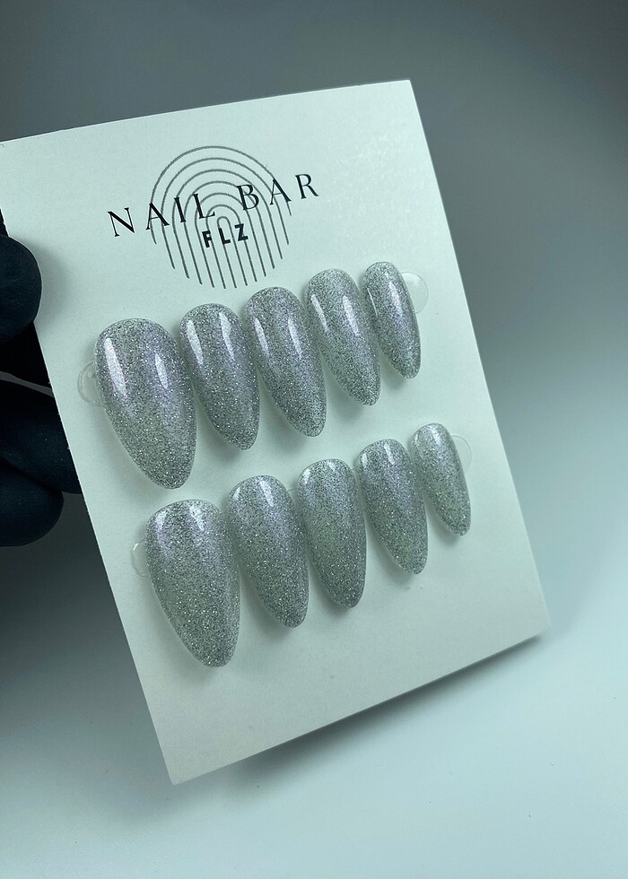 Pembe yansıma disco jel tırnak - Görsel 3