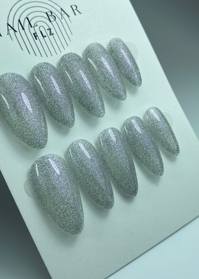 Pembe yansıma disco jel tırnak - Görsel 2