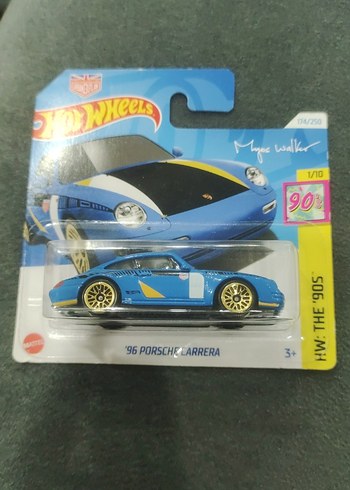 Hot Wheels 96 Porsche Carrera Mavi Oyuncak Araba