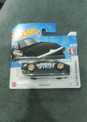 Siyah Hot Wheels Mazda RX-7 Oyuncak Araba