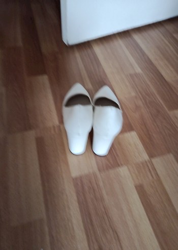 Beyaz Stiletto Topuklu Kadın Abiye Ayakkabı - Görsel 5