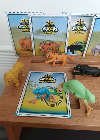Beden Renk Natoons koleksiyonu Kinder Joy Hayvan Figürleri (Full Set)
