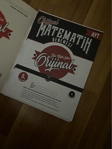  Orjinal ayt matematik