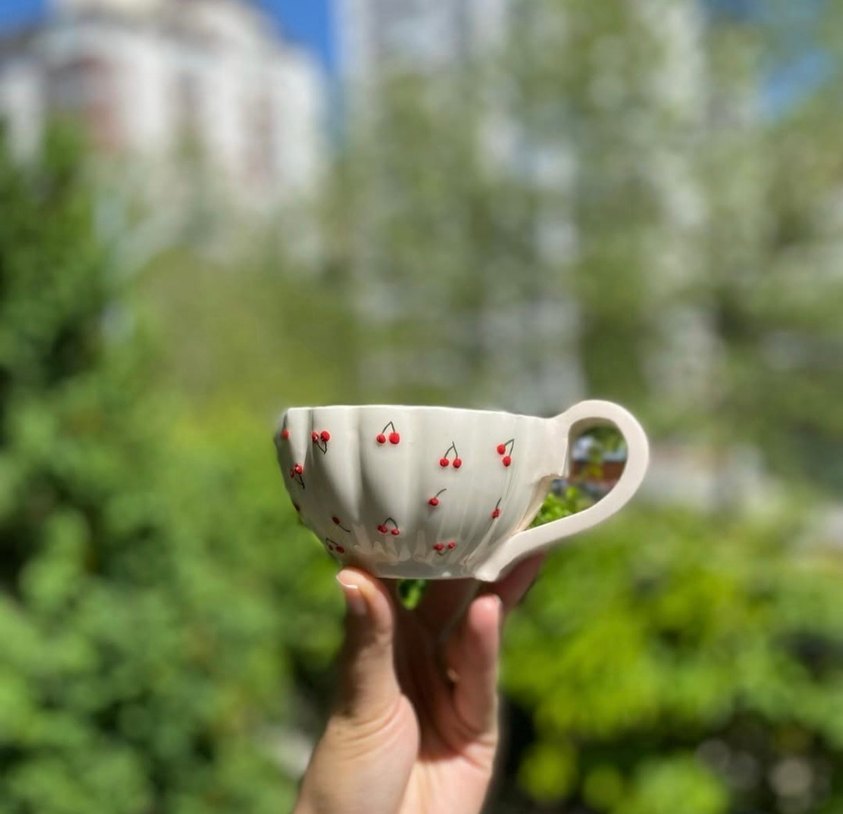 Kirazlı fincan - Görsel 2
