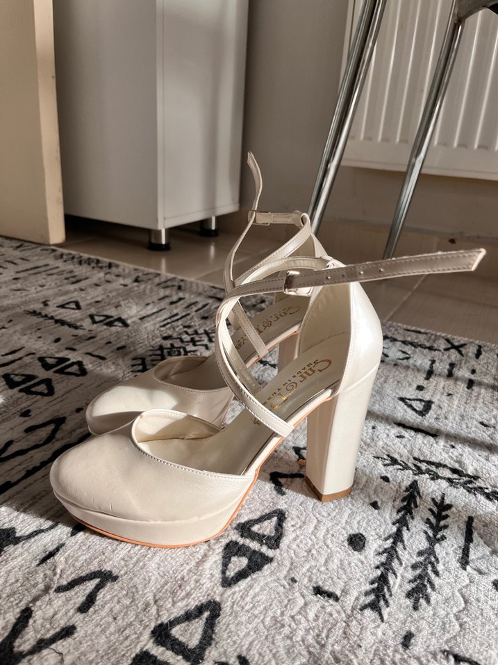 Platform Topuklu gelinlik Ayakkabısı - Görsel 4