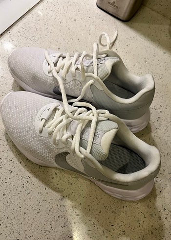 Beyaz Gri Kadın Spor Ayakkabı - Görsel 11