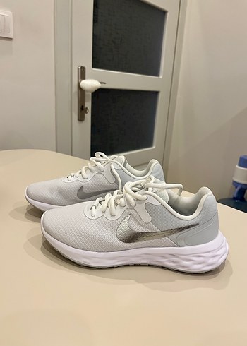 Beyaz Gri Kadın Spor Ayakkabı - Görsel 12