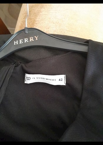 Siyah V Yakalı Uzun Sleevless Gotik Elbise - Görsel 5