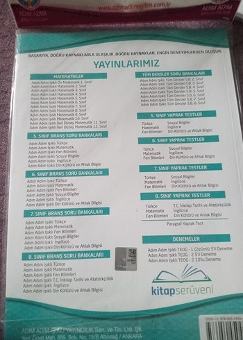 yaprak test kitabı