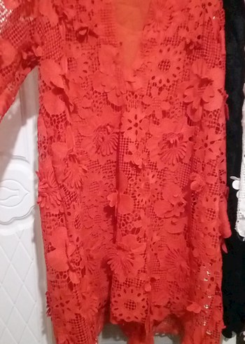 Dantel Detaylı Beyaz Mini Bohem Elbise - Görsel 9