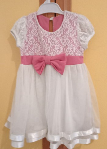 Kız Çocuk Pullu Baskılı elbise modelleri - Görsel 15