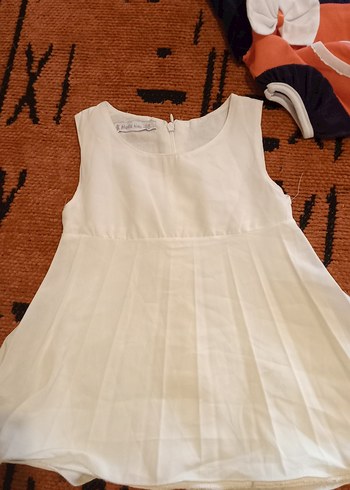 Kız Çocuk Pullu Baskılı elbise modelleri - Görsel 13