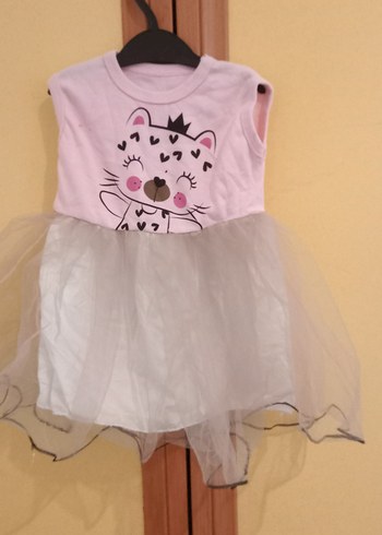 Kız Çocuk Piliseli Sarı Elbise - Görsel 16