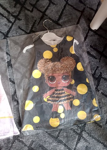 Kız Çocuk Piliseli Sarı Elbise - Görsel 10