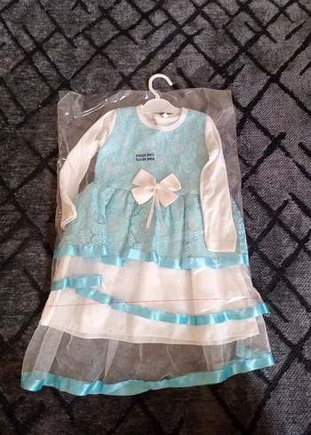 Kız Çocuk Piliseli Sarı Elbise - Görsel 9