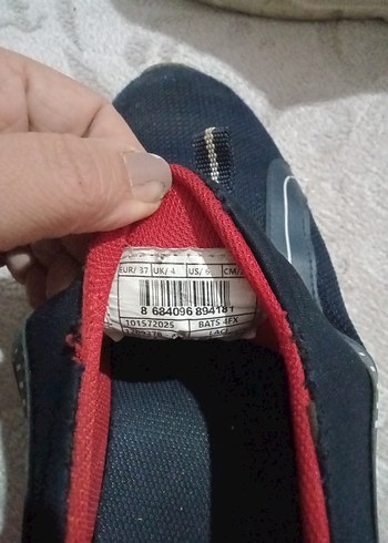 38 Beden siyah Renk erkek çocuk Siyah lacivert Spor Ayakkabı