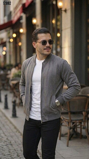 Süet Deri Ceket - Görsel 4