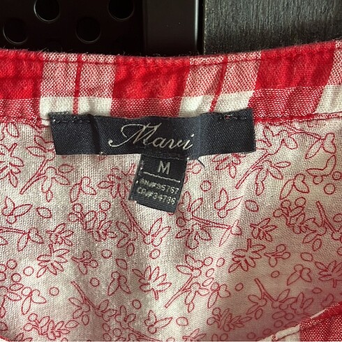 Mavi Jeans mavi kırmızı kareli gömlek