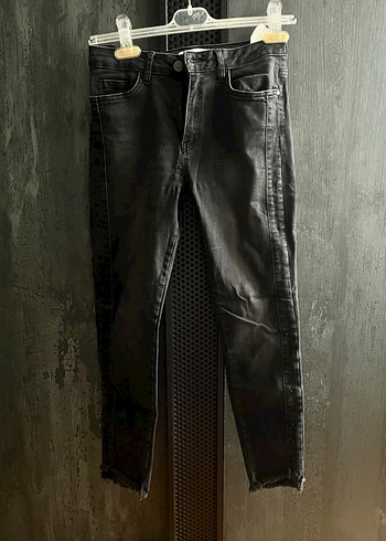 Siyah Kadın Kot Pantolon - Görsel 2