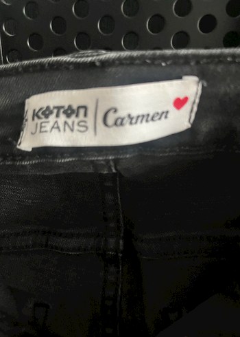 Siyah Kadın Kot Pantolon - Görsel 4