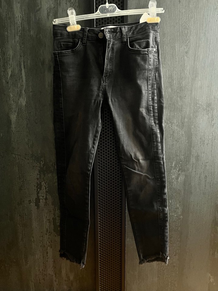 Siyah Kadın Kot Pantolon - Görsel 2