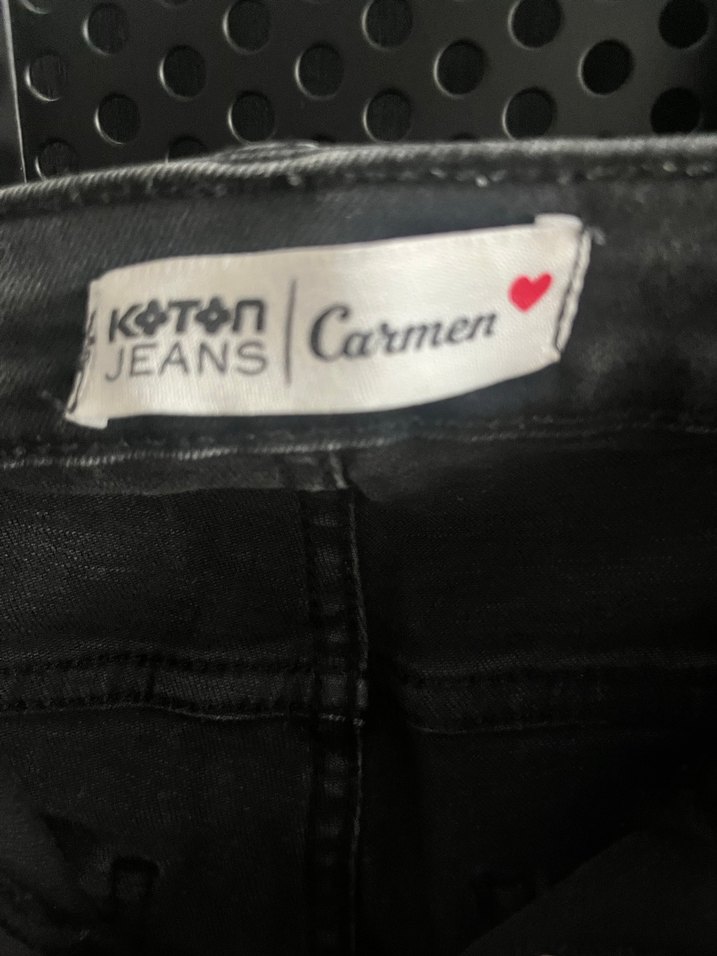 Siyah Kadın Kot Pantolon - Görsel 4