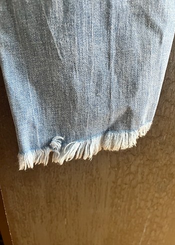 Kadın Yırtık Bol Kesim Denim Pantolon - Görsel 6