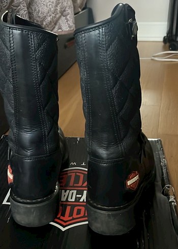 Harley-Davidson Siyah Deri Bot - Görsel 2