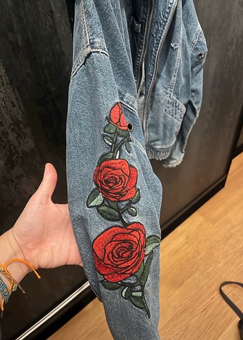 Kadın Denim Ceket Fermuarlı - Görsel 4